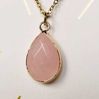                      8.25 ratti Natural rose quartz Stone Gold Plated Pendant Without chain Pendant by Jaipur Gemstone                                              