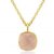 rose quartz Pendant 6.25 Ratti 100% Original Gold Plated rose quartz Without chain by  Jaipur Gemstone