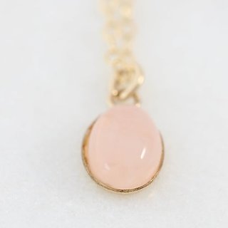 9.5 RATTI Gold Plated rose quartz Pendant Without chain by Jaipur Gemstone