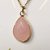 9.5 ratti Natural rose quartz Stone Gold Plated Pendant Without chain Pendant by Jaipur Gemstone