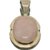 Gold Plated  rose quartz  Pendant 9.5 ratti  rose quartz  Pendant Without chain by Jaipur Gemstone