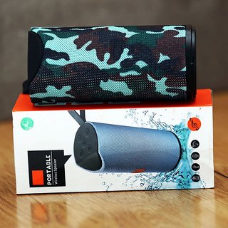 High Bass Sound Wireless Bluetooth Speaker Splashproof + Waterproof with USB/AUX SD...