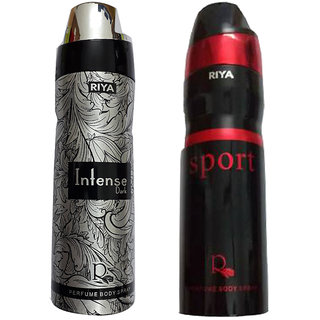 Buy 1 Riya Intense Dark Perfume Body Spray 200 ml 1 Riya Sport
