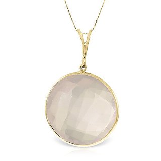                       7 Carat  rose quartz Pendant with lab Report Gold Plated  rose quartz Without chain by Ceylonmine                                              