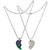 Sullery Friendship Day Gift Best Friend Broken Heart Multicolor 02 Necklace Chain