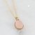 8.25 Ratti rose quartz Without chain Gold Plated Pendant for Unisex by Ceylonmine