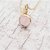 rose quartz Pendant with 100% Original Without chain 9 Ratti gold plated Pendant by Ceylonmine