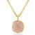 rose quartz Pendant 9.5 Ratti 100% Original Gold Plated rose quartz Without chain by  Ceylonmine