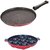 Nirlon Non-Stick Aluminium BPA Free Flat Tawa and Appampatram Combo Set