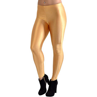 eDESIRE Shimmer Shining Leggings Casual Skinny Leggings Fashion Pants Shiny Legging for Girls Women Golden