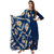 Rayon Design Blue Embroidery kurta Palazoo Dupatta Set