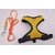Cat Vest Body Harness Yellow with Nylon Lease Size M(Medium) Neck Size 32 cm circumferences - Pls Check Size Before Buy