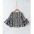 Soul Fairy Bell Sleeve Checkered Top