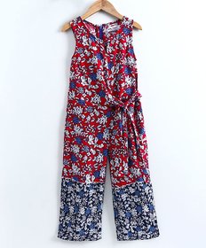 Soul Fairy Border Printed Jumpsuit With Side Tie Up