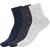 Men's Seamless Ankle Length Cotton Socks-Pack of 3 Pairs. (NavyBlue:Grey:LightGrey)