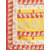 Sharda Creation Yellow And Red Polka Dot Printed Saree