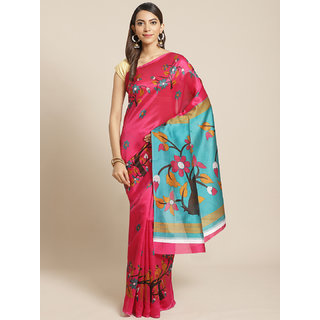                       Sharda Creation Pink Mysore Silk Saree                                              