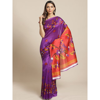                       Sharda Creation Purple Mysore Silk Saree                                              