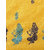 Sharda Creation Yellow and Green Animal Printed Saree