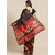 Sharda Creation Black and Red Printed Saree