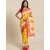 Sharda Creation Yellow And Red Polka Dot Printed Saree