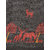 Sharda Creation Black and Red Printed Saree