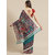 Sharda Creation Green Animal Print Saree