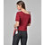 Raabta Maroon Single Shoulder  Waist Knot Top