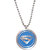 Sullery Stylish Biker Locket Blue And Silver Necklace Chain