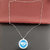 Sullery Stylish Biker Locket Blue And Silver Necklace Chain