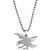 Sullery Stylish Eagle Bird Locket Silver Necklace Chain