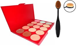 ads 15shade red contour kit(8641),oval brush-SDL21002