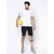 Glito Sports Set for Men,Outfit Casual Slim Fit Short Sleeve T-Shirts and Shorts Summer Activewear(BW)