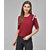 Raabta Maroon Cold Shoulder With Knots