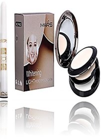 MARS WHITENING LIGHT PERCEPTION SKIN COMPACT  POWDER WITH FREE AdS KAJAL