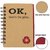 Max Rebuilds Memo Notebook with Multi Color Sticky Notes Gift Pack Diary Style (Maroon)