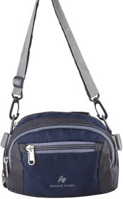 pocket bazar Waist Bag And Sling Bag Waist bag  (Blue)