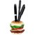 Burger Shaped Paper Weight cum Pen Stand - Office/Home Stationery for Kids and Adults