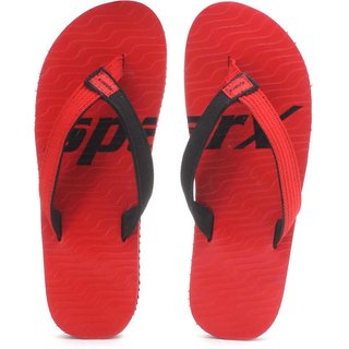 Sparx slippers best sale red colour