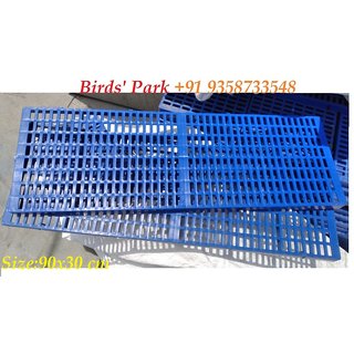 Dog Flooring Plastic slatted(1st Quality Plastic Mat)Size1x3 Feet-Good to use in Goat Farming and Dog Kennel (2 pcs BLU