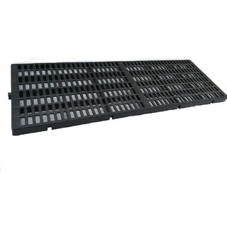 Dog Flooring Plastic slatted Size 1x3 Feet - Good to use in Goat Farming and Dog Kennel (2 pcs Set) Black Colour
