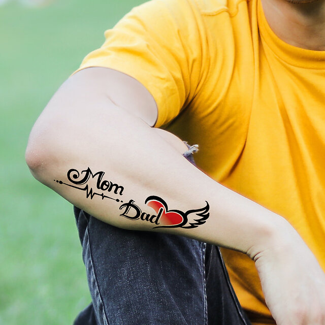 Impeccable Best Mom Dad Tattoos for both wrists  Best Mom Dad Tattoos   Best Tattoos  MomCanvas