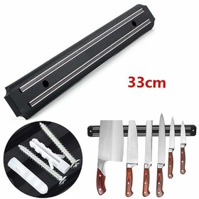Multipurpose Wall Mount Magnetic Cutlery, Tools Holder Bar with Strong Magnetic Strip for Knife Scissor Kitchen Tools