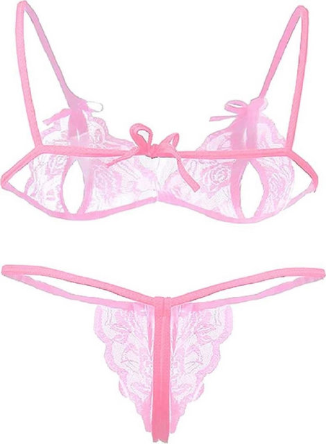 Buy Babydoll Pink Self Design Exotic Naughty Night Dress for Girlfriend ( Wedding Night Honeymoon Special Bra Panty Set) Online @ ₹300 from ShopClues