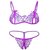Hot and Sexy Exotic Naughty Night Dress for Women Purple Color FREE SIZE (Honeymoon Night Special Bra Panty Set)