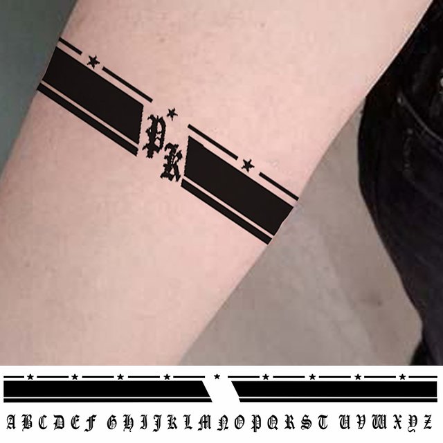 Buy Voorkoms Name Latter Tattoo Waterpoof Hand Armband Temporary Body Tattoo Hb 13a Online Get 63 Off