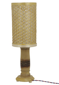 GoBamboos Eco-friendly Handcrafted Bamboo White Table Lamp