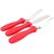 3-in-1 Multi-Function Stainless Steel Cake Icing Spatula Knife Set, 3-Pieces, Multicolor