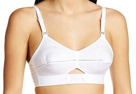 Soul N Skin - 100 Cotton Full Coverage Round Stitched with COTTON BELT/STRAP Soft Support Bra- Non Padded- Non Wired