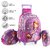 Disney Kids School Trolley Bag with Tiffin And Pencil case, 2Wheel Trolley , Double Stick for luggage carrying (SBT-19)